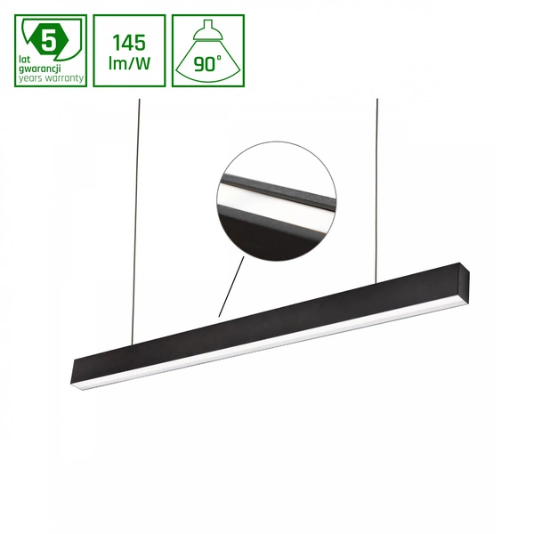 ALLDAY INSPIRE TWO SIDES 940 63W 230V 1680mm 90st CZARNY
