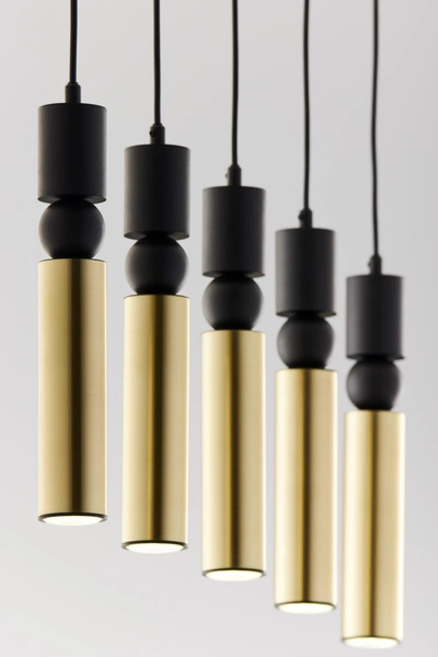 Nowoczesna Lampa wisząca ALAS wys. 120cm 5xG10 14W IP20 | Złoty