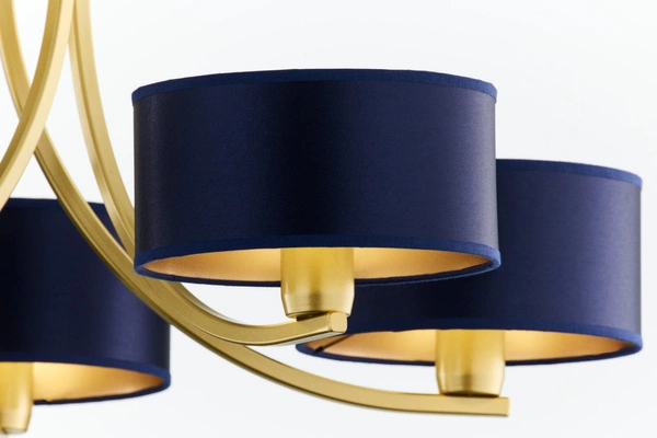 Klasyczny Żyrandol ARTHUR wys. 71cm 5xE27 15W IP20 | złoty połysk