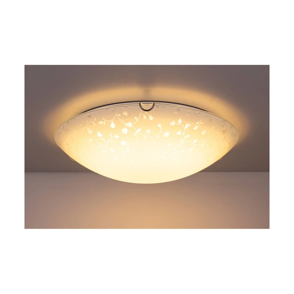 Lampa sufitowa Flora w zestawie 1xLED Zintegrowany 1650lm 2700K 18W Chrom Metal/Biało-Przezroczyste Szkło 4044112