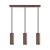 Pipe Lampa Wisząca Incl, 3xGU10 LED 5W Orzech/Czarny 1559376