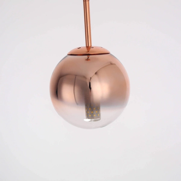 Lampa wisząca PALLA, mała, miedziana, 1x40W E14