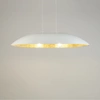 Stylowa lampa wisząca GONDOLA M 40637 2xE27 | biały złoty