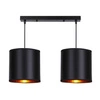 Lampa wisząca, listwa, CANDIDA, 32-00712, czarny/złoty, 2x40W E27