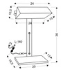 Lampa gabinetowa/biurkowa BANKIER 41-78346 czarno-miedziana 1x40W E14