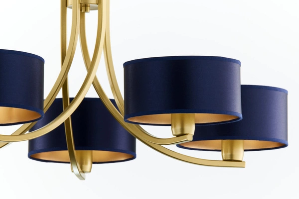 Klasyczny Żyrandol ARTHUR wys. 71cm 5xE27 15W IP20 | złoty połysk