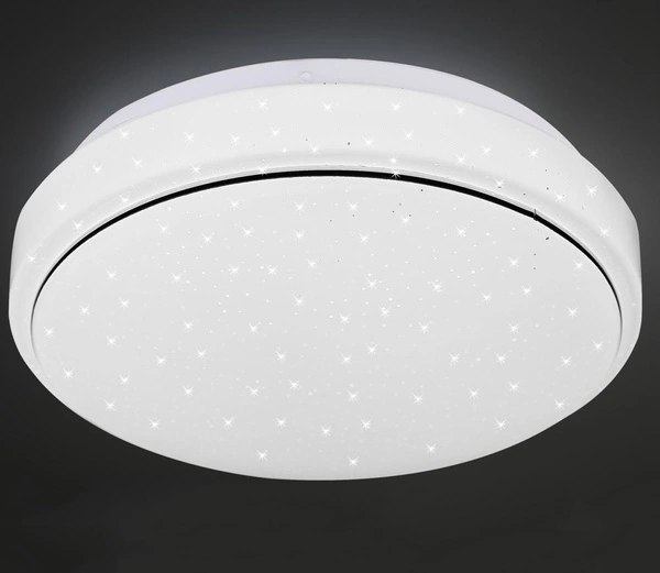 Plafon JASPER, 12-75031, 26 cm, biały/chrom, 12W LED, barwa neutralna 4000K, IP44