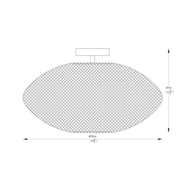 A8193-GD ORION LAMPA SUFITOWA ZŁOTA/GOLD
