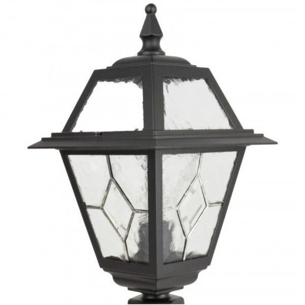 Witraż lampa stojąca ogrodowa K 4011/1/N | czarny