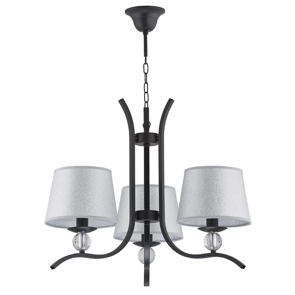 Nowoczesna lampa sufitowa BARNI III czarny śr. 53cm