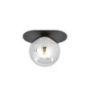 Lampa sufitowa Emibig PLAZA 1 Czarny/GRAFIT 1119/1