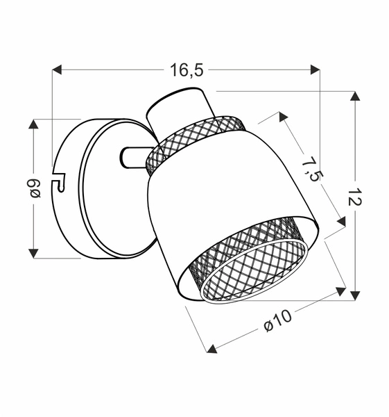 Kinkiet ALEKSANDRIA, 91-13750, czarny/złoty, 1x40W E14