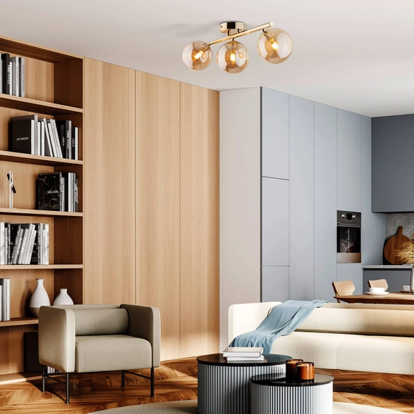 ESTERA GOLD LAMPA SUFITOWA 3 5418