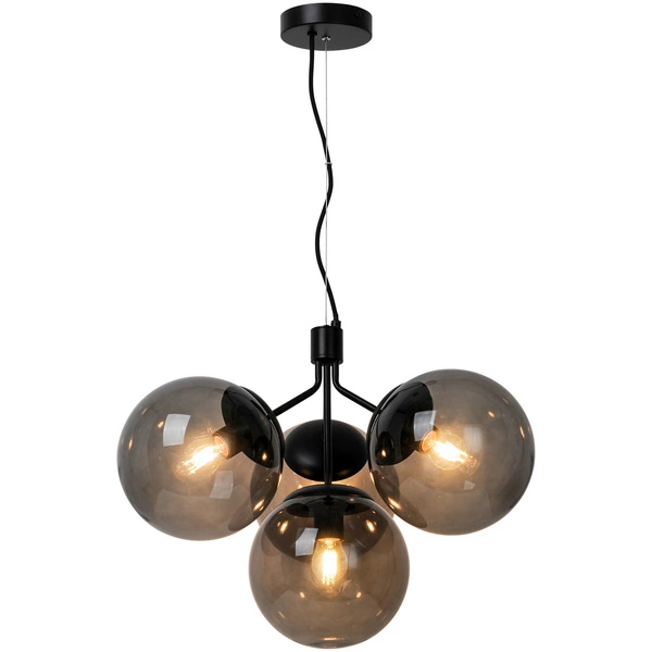 Lampa wisząca IVONA E27 28W Szkło | Czarny