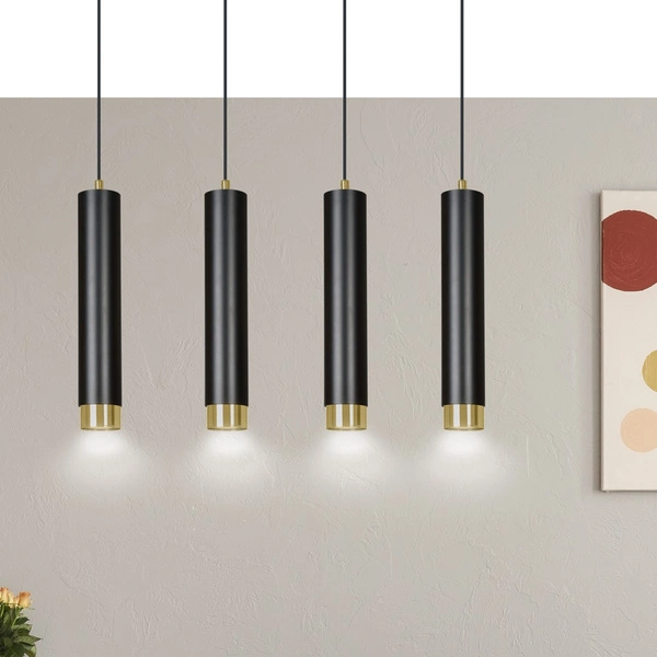 Lampa wisząca Emibig KIBO 4 BL/GOLD 644/4