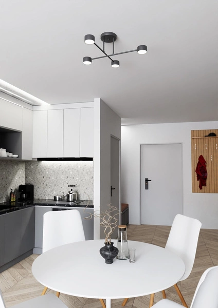 Lampa sufitowa Emibig HALO 4 Czarny 1355/4