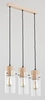 Lampa wisząca ALFA TANTUM DREWNIANA 3xE27 13cm | 60176