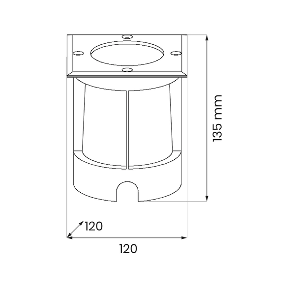 Oprawa najazdowa VIALE kwadratowa 1xGU10