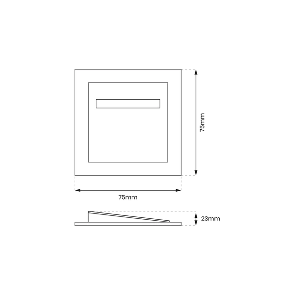Oprawa schodowa LED 0,6W FERO barwa neutralna 4000K EKS1138