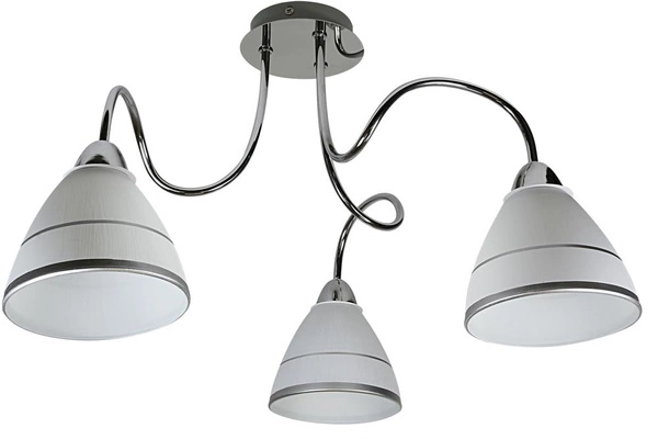 Lampa sufitowa ELF 33-72580 chrom/biały 3x40W E14