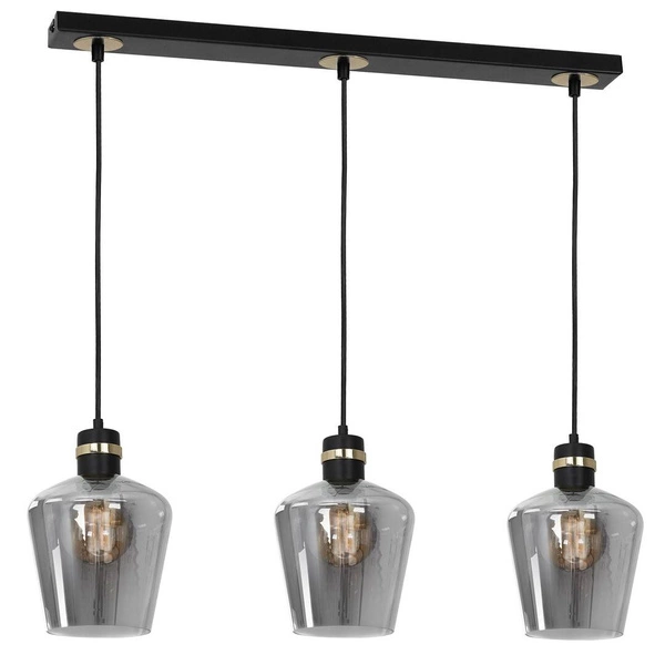 Lampa wisząca listwa RICHMOND BLACK / GOLD MLP6539