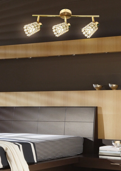 Lampa sufitowa YORK listwa 93-70111 mosiądz 3xG9