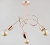 Lampa sufitowa ALFA TANGO MIEDZIANA 3xE27 48cm | 24323