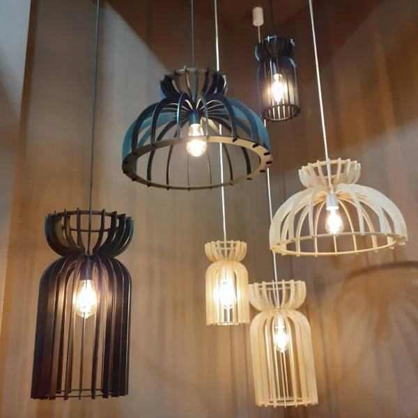 Lampa wisząca KYMI BLACK A szer. 26 cm E27| biały 10570