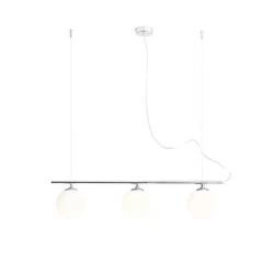 Aldex Lampa wisząca BERYL 3, 1006E_4, chrom/biały, 3x40W E14
