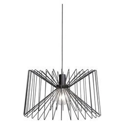 Druciana lampa wisząca w stylu Vertigo NESS BLACK 46cm 6768