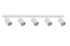 Stylowa lampa sufitowa spot ZOOM 5x GU10 LED szer. 80cm | biały