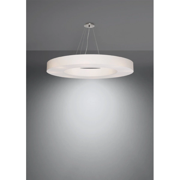 Nowoczesna lampa wisząca SATURNO SLIM SL.0797 90 cm biała 8xE27