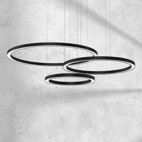 Lampa wisząca GALAXIA, ML8789, czarna, 85W LED, barwa ciepła 3500K