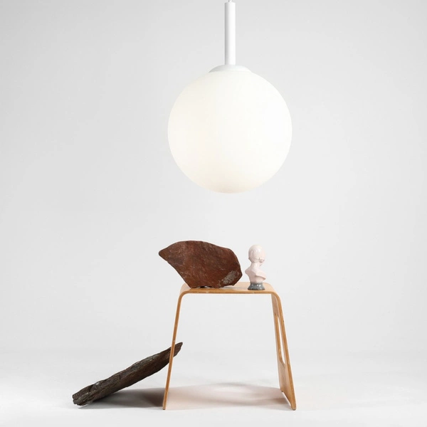 Aldex Lampa wisząca BOSSO GRANDE 1087XXL, 50 cm, biała, 3x60W E27