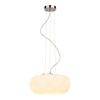 Lampa wisząca Terra 1xE27 maks. 60W chromowany metal/przezroczysty kabel PVC/białe szkło 9902102
