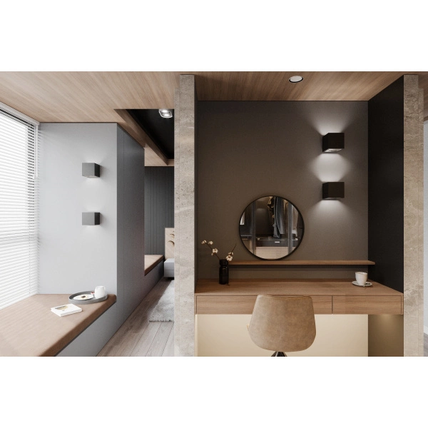 Kinkiet ceramiczny LEO SL.0872 czarny 1xE27