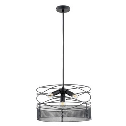 Lampa wisząca diuk net czarna 4xe27 40cm | 63227