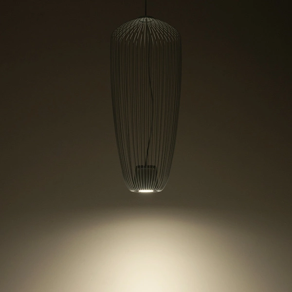 Lampa wisząca PUMPKIN S szer. 27cm wys.200cm GU10 | jasnoszary 11242