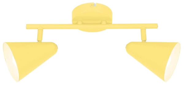 Nowoczesna lampa sufitowa AMOR listwa 92-68804 bananowa 2xE14