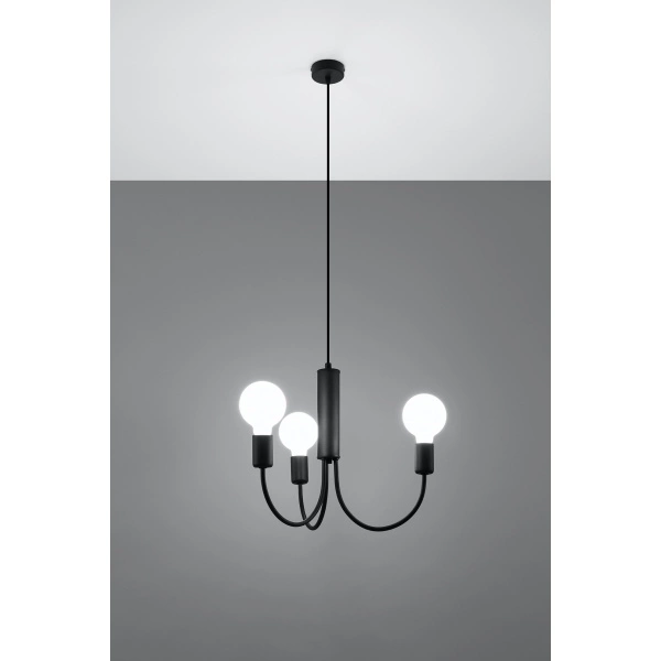 Żyrandol PICCOLO 3 SL.0856 czarny 3xE27