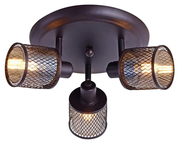 Lampa sufitowa CANABERA 3xE14 kawowe złoto/bursztynowy 98-83098