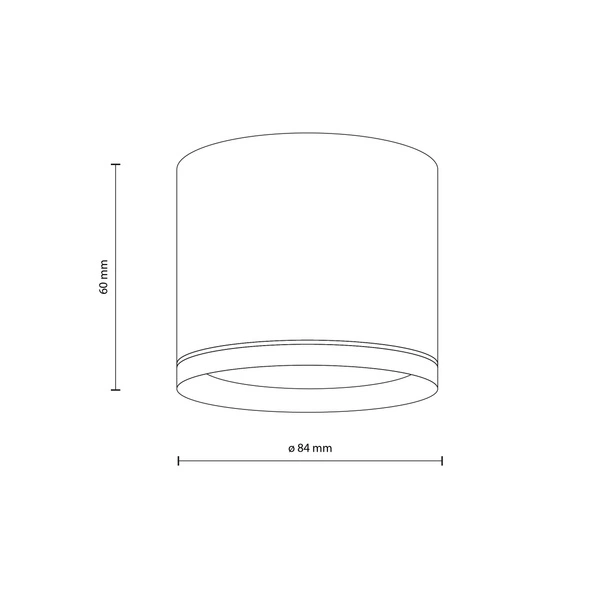 Spot sufitowy tuba VIVO WHITE GX53 10595