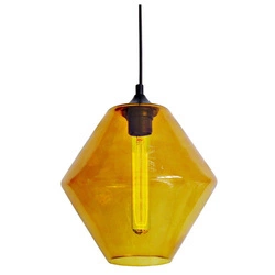 Lampa wisząca BREMEN 31-36223 klosz pomarańczowy + żarówka 60W E27