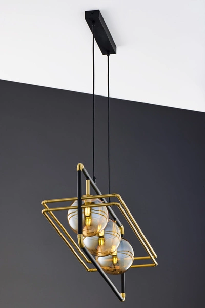 Nowoczesna Lampa wisząca FIORI wys. 115cm 3xG9 14W IP20 | Złoty