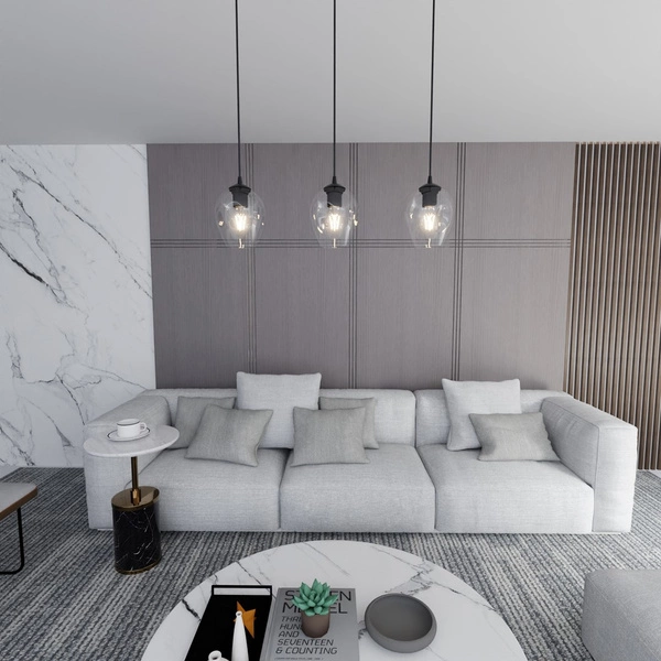 Lampa wisząca Emibig ISTAR 3 BL TRANSPARENT 679/3