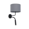 Kinkiet HOTEL PLUS GRAY szary + ramię do czytania 9071