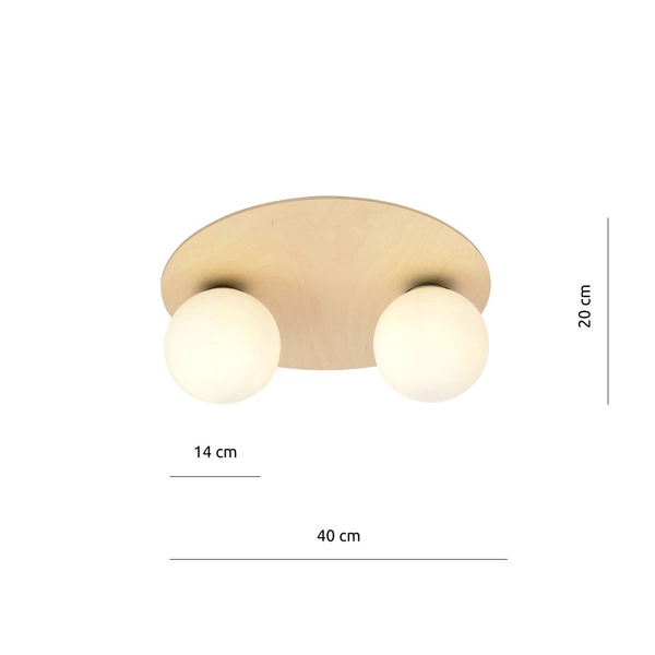 Lampa sufitowa Emibig KENZO 2B 1142/2B