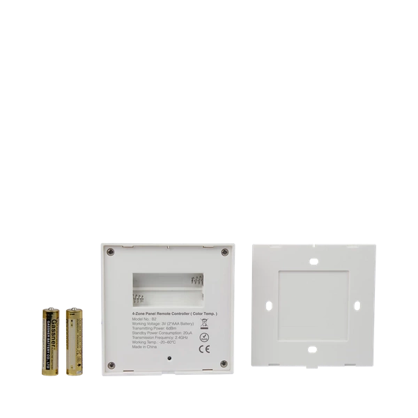 Panel naścienny CCT 4-strefowy biały B2 2xAAA