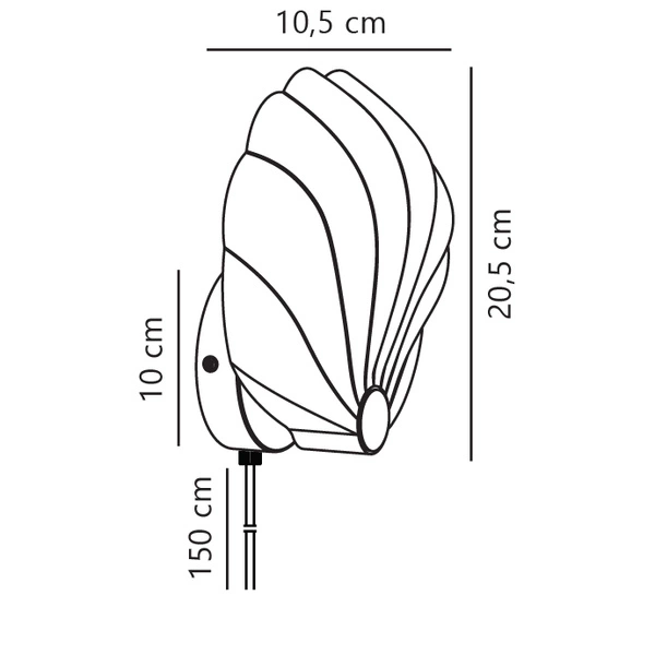 Kinkiet KONCHI E14 25W Metal | Zielony