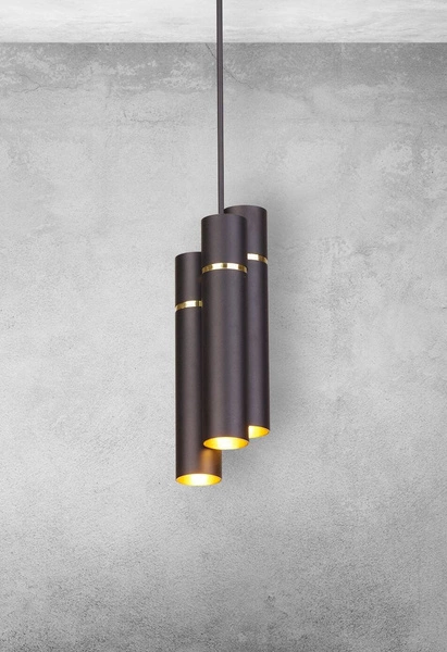 Lampa wisząca LYNX, czarny/złoty, 6x40W E14, MZ5003